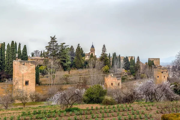 Vista de la Alhambra, Granada, España — Foto de Stock