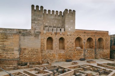 Alcazaba kale, Granada, İspanya