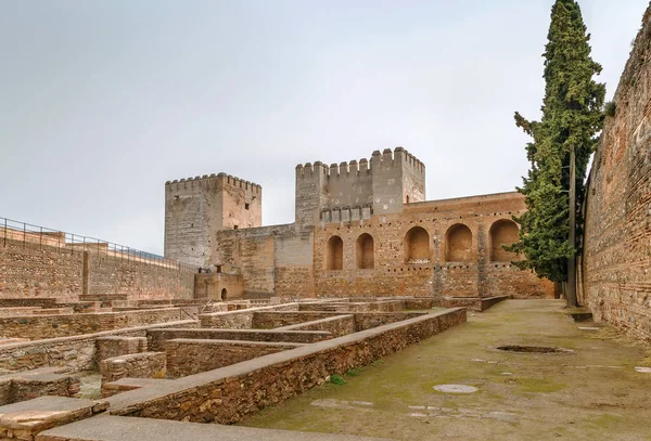 阿尔卡萨瓦堡垒，西班牙格拉纳达 — 图库照片
