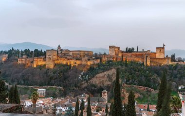 görünümünü Alhambra, Granada, İspanya