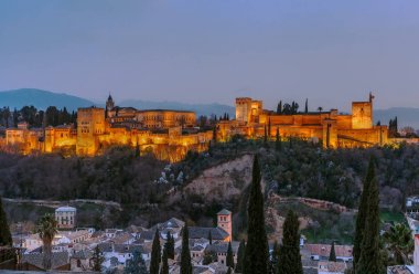 görünümünü Alhambra, Granada, İspanya