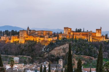 görünümünü Alhambra, Granada, İspanya