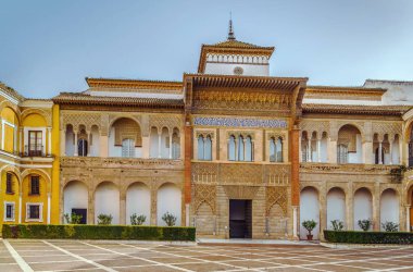 Mudéjar sarayda Alcazar Seville, İspanya 
