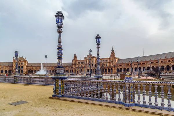 Plaza de Espana, Sevilla, Španělsko — Stock fotografie