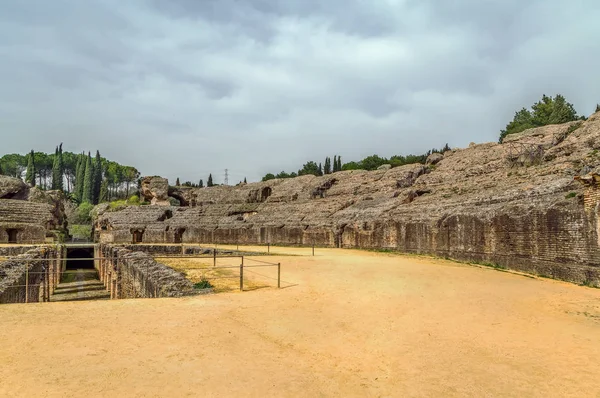 Римский амфитеатр в Италии, Испания — стоковое фото