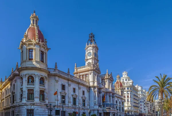 バレンシア市庁舎、スペイン — ストック写真