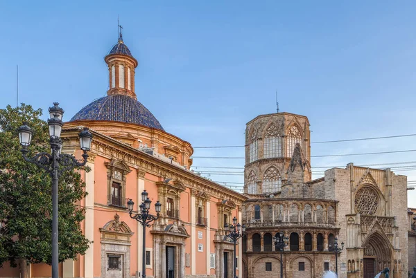 Virgen Meydanı, Valencia, İspanya — Stok fotoğraf