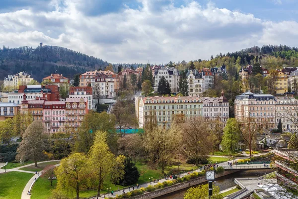 Görünüm Karlovy Vary, Çek Cumhuriyeti — Stok fotoğraf