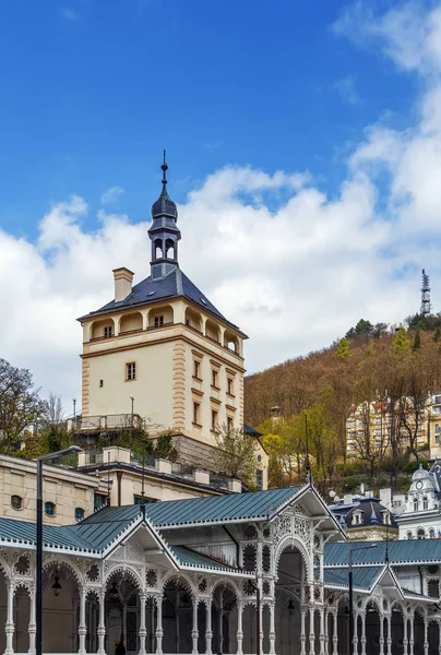 Castle Tower, Karlovy Vary, Czech republic — Stock Photo, Image