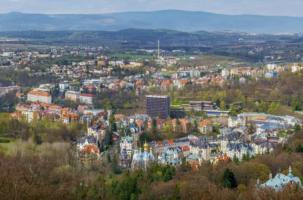 Widok w Karlowe Wary, Republika Czeska — Zdjęcie stockowe