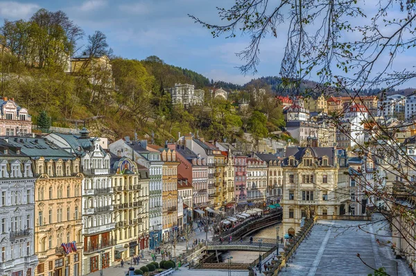 Şehir Merkezi Karlovy Vary, Çek Cumhuriyeti — Stok fotoğraf