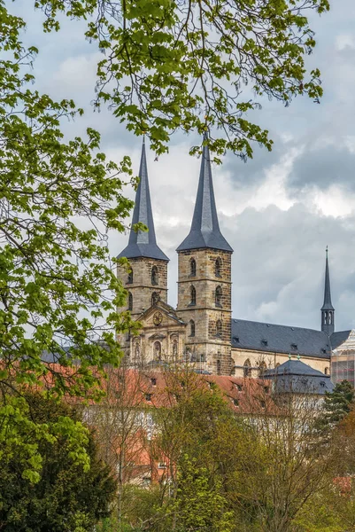 Michaelsberg 修道院，班贝格德国 — 图库照片