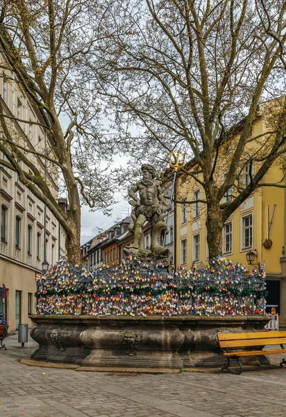 Neptune Fountain, Bamberg, Alemania —  Fotos de Stock