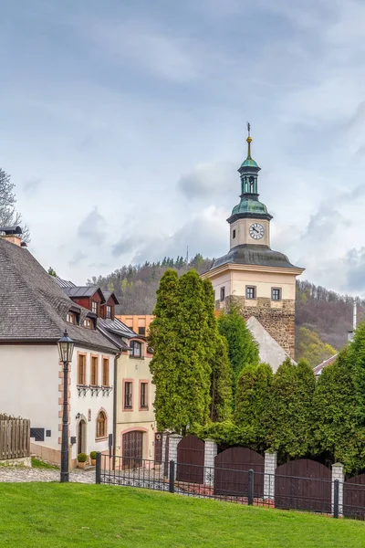 Black tower, Loket, Tjeckien — Stockfoto