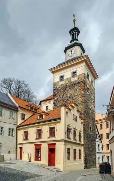 Black tower, Loket, Tjeckien — Stockfoto