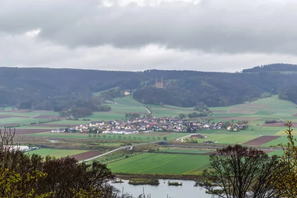 Pohled z Banz Abbey, Německo — Stock fotografie