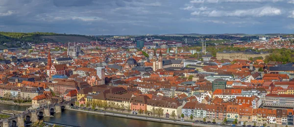 Weergave van Würzburg, Duitsland — Stockfoto