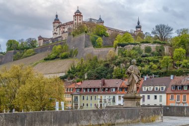 View of Marienberg Fortress, Wurzburg, Germany clipart