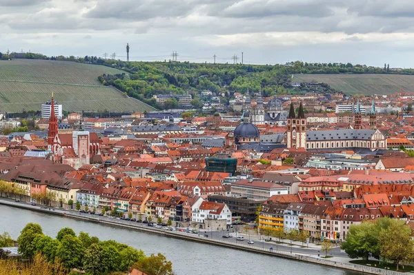 Pohled na Würzburg, Německo — Stock fotografie