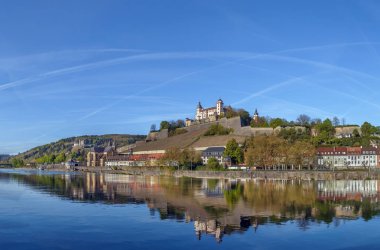 Görünüm Marienberg kale, Würzburg, Almanya