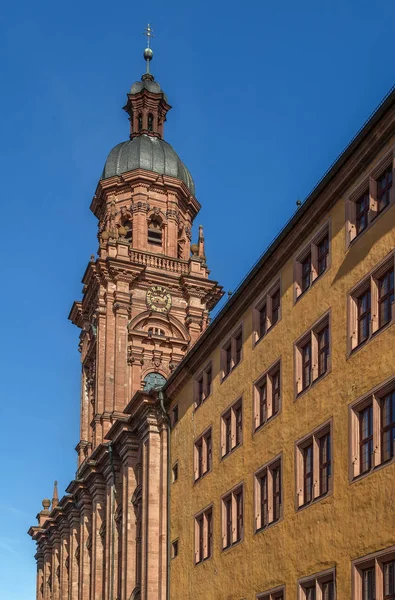 대학 교회, 뷔르츠부르크, 독일 — 스톡 사진