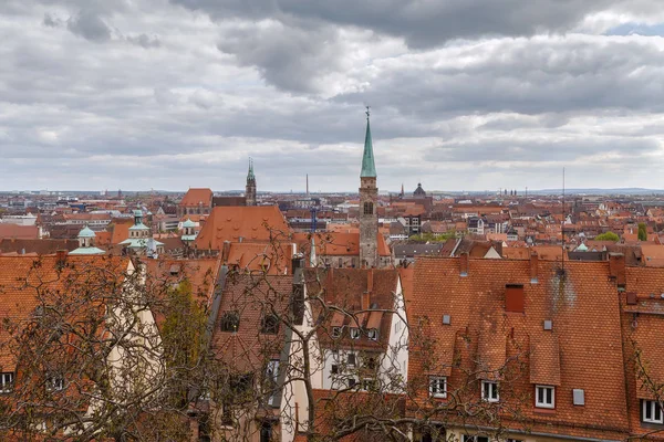 Utsikt över Nürnberg, Tyskland — Stockfoto