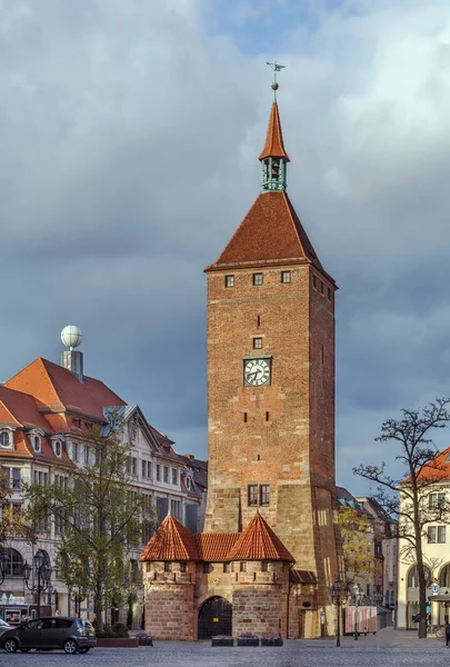 White Tower (Weisser Turm), Nuremberg, Germany — Stock Photo, Image