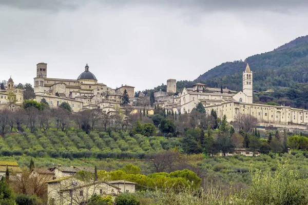 Pohled na Assisi, Itálie — Stock fotografie