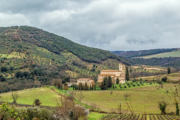 Abbey of Sant Antimo, Italy — Stock Photo, Image