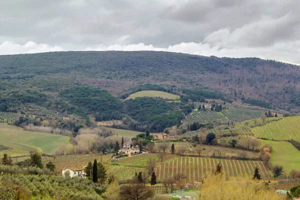 Paesaggio vicino a San Gimignano, Italia — Foto Stock