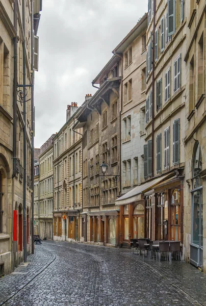 Rua em Genebra, Suíça — Fotografia de Stock