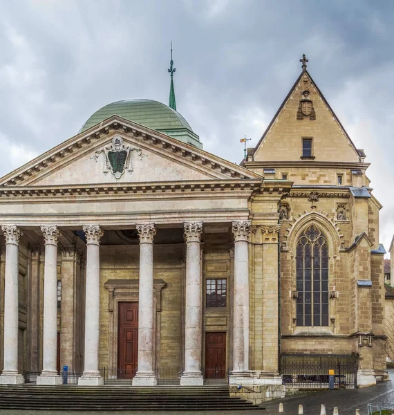 Собор Святого Пьера, Женева, Швеция — стоковое фото