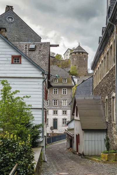 Straat in Monschau, Duitsland — Stockfoto