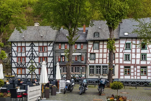 Historic houses in Monschau, Germany — Stock Photo, Image