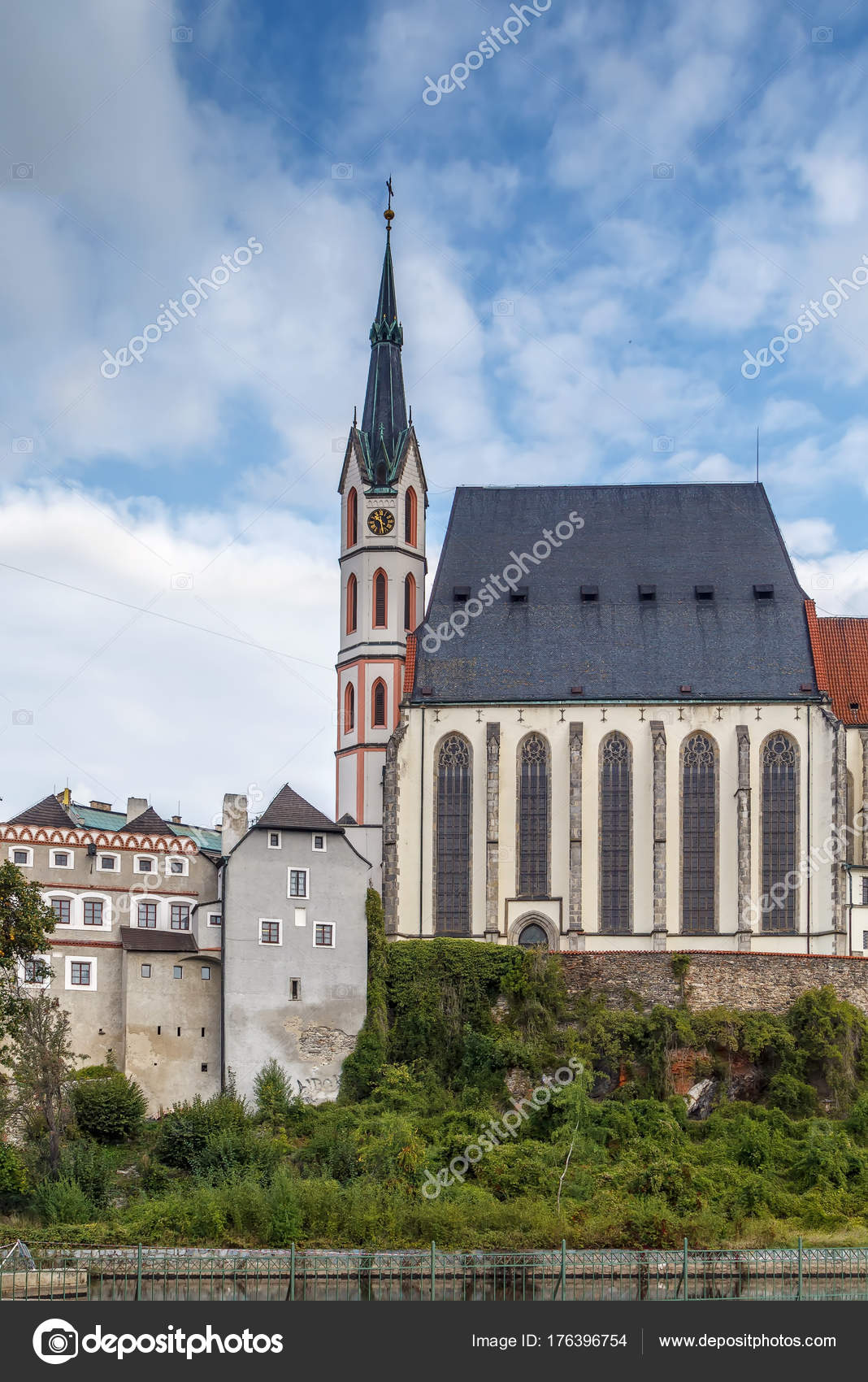 St. Vitus Church, Cesky Krumlov, Czech Republic Stock Photo By.