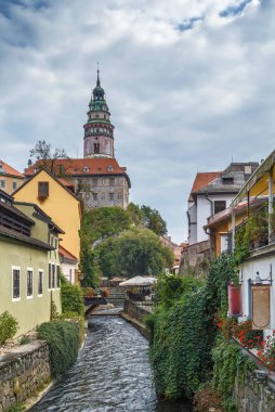 Cesky Krumlov kale kuleye bakış
