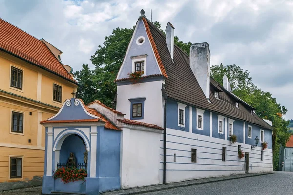 Street i Cesky Krumlov, Tjeckien — Stockfoto