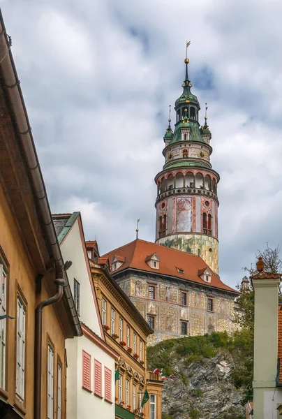 Wieża zamku Cesky Krumlov, Republika Czeska — Zdjęcie stockowe