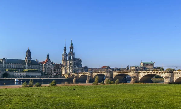 Staré město Drážďany, Sasko, Německo — Stock fotografie