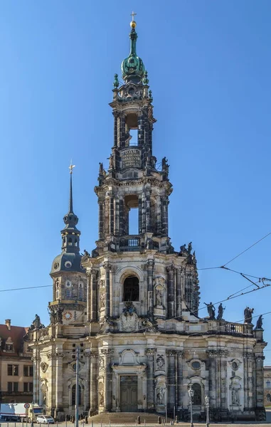 Dresden Katedrali, Almanya — Stok fotoğraf