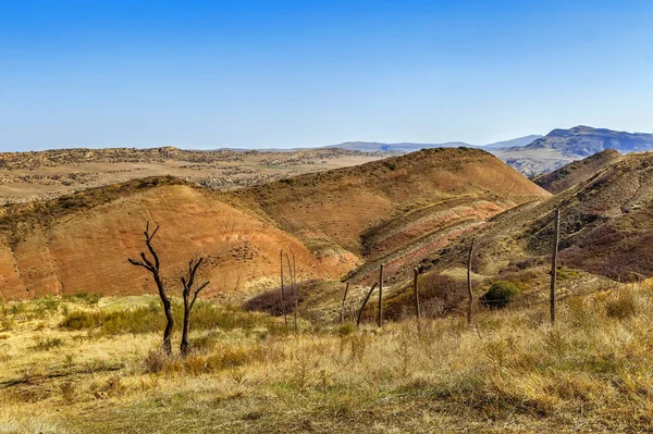 A táj sivatag Gareja, Grúzia — Stock Fotó