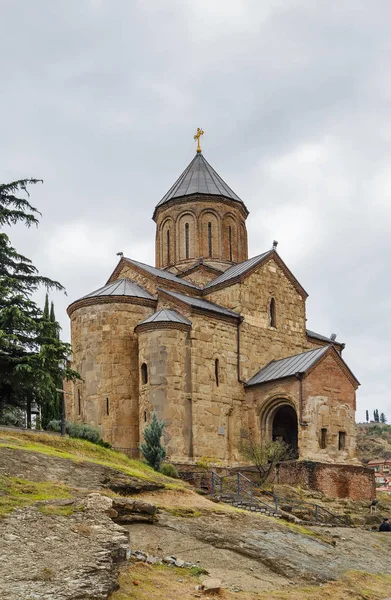 Iglesia Virgen María Metekhi, Tiflis, Georgia — Foto de Stock