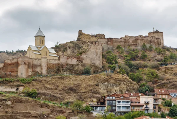 Fortaleza de Narikala com vista para Tbilisi, Geórgia — Fotografia de Stock