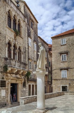 St. Lawrence, Trogir, Hırvatistan heykeli