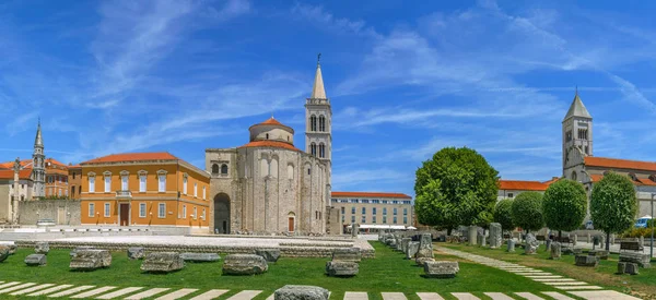 Vue panoramique du Forum, Zadar, Croatie — Photo