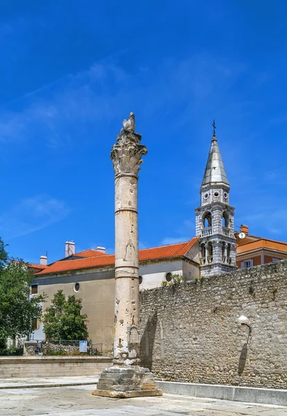 Római oszlop, Zadar, Horvátország — Stock Fotó