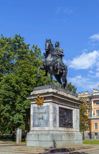 Пам'ятник Петру I, Санкт-Петербург, Російська Федерація — стокове фото