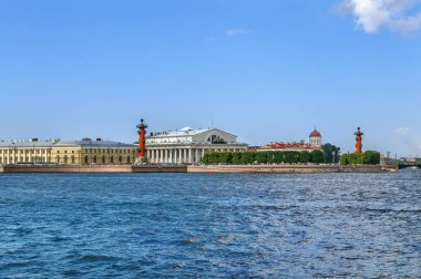 Görünüm Vasilievsky Adası, Saint Petersburg, Rusya Federasyonu