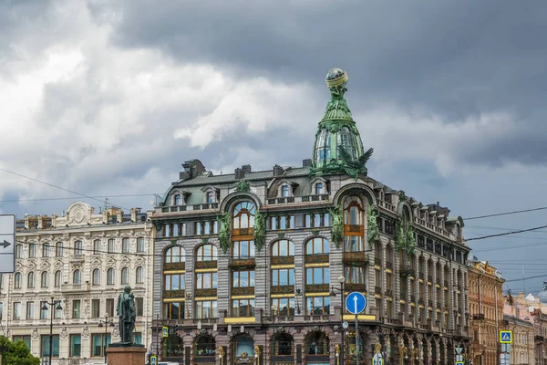 Singerhaus Ist Historisches Gebäude Saint Petersburg Russland — Stockfoto