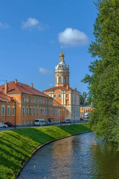 Alexander Nevsky Lavra Monasterio San Petersburgo Rusia Vista Desde Río —  Fotos de Stock